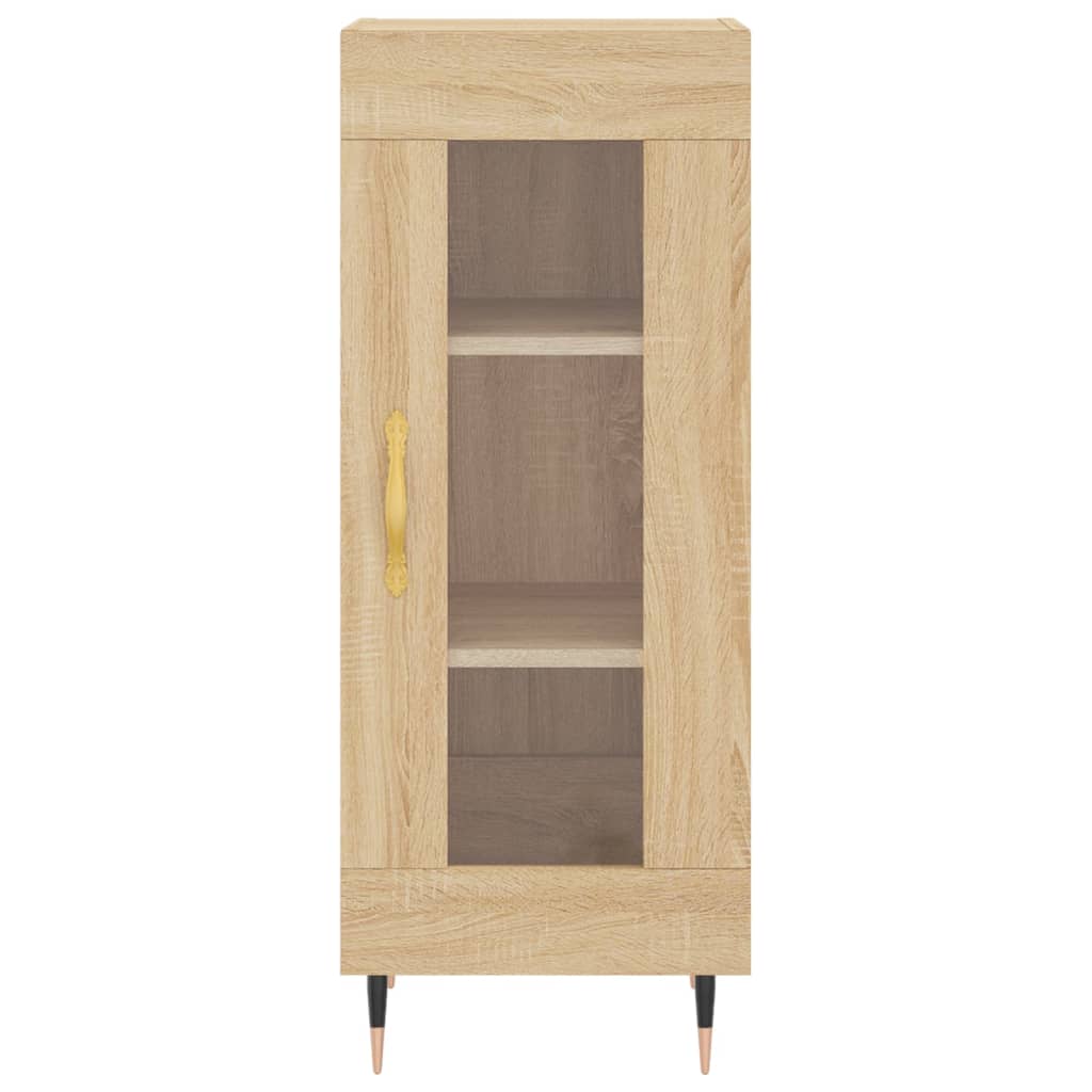 vidaXL Hoge kast 34,5x34x180 cm bewerkt hout sonoma eikenkleurig