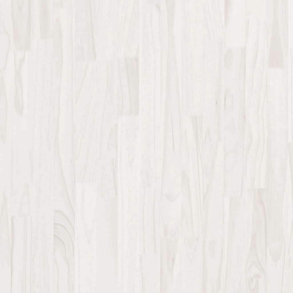 vidaXL Boekenkast met 3 schappen 80x30x105 cm massief grenenhout wit