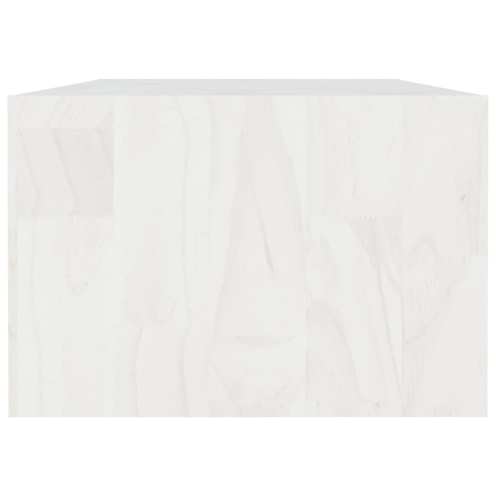 vidaXL Salontafel 110x50x34 cm massief grenenhout wit