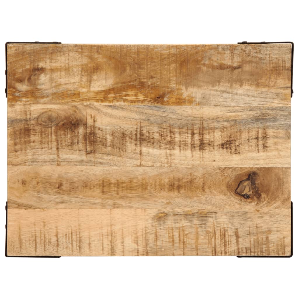 vidaXL Bijzettafel 40x30x40 cm massief ruw mangohout