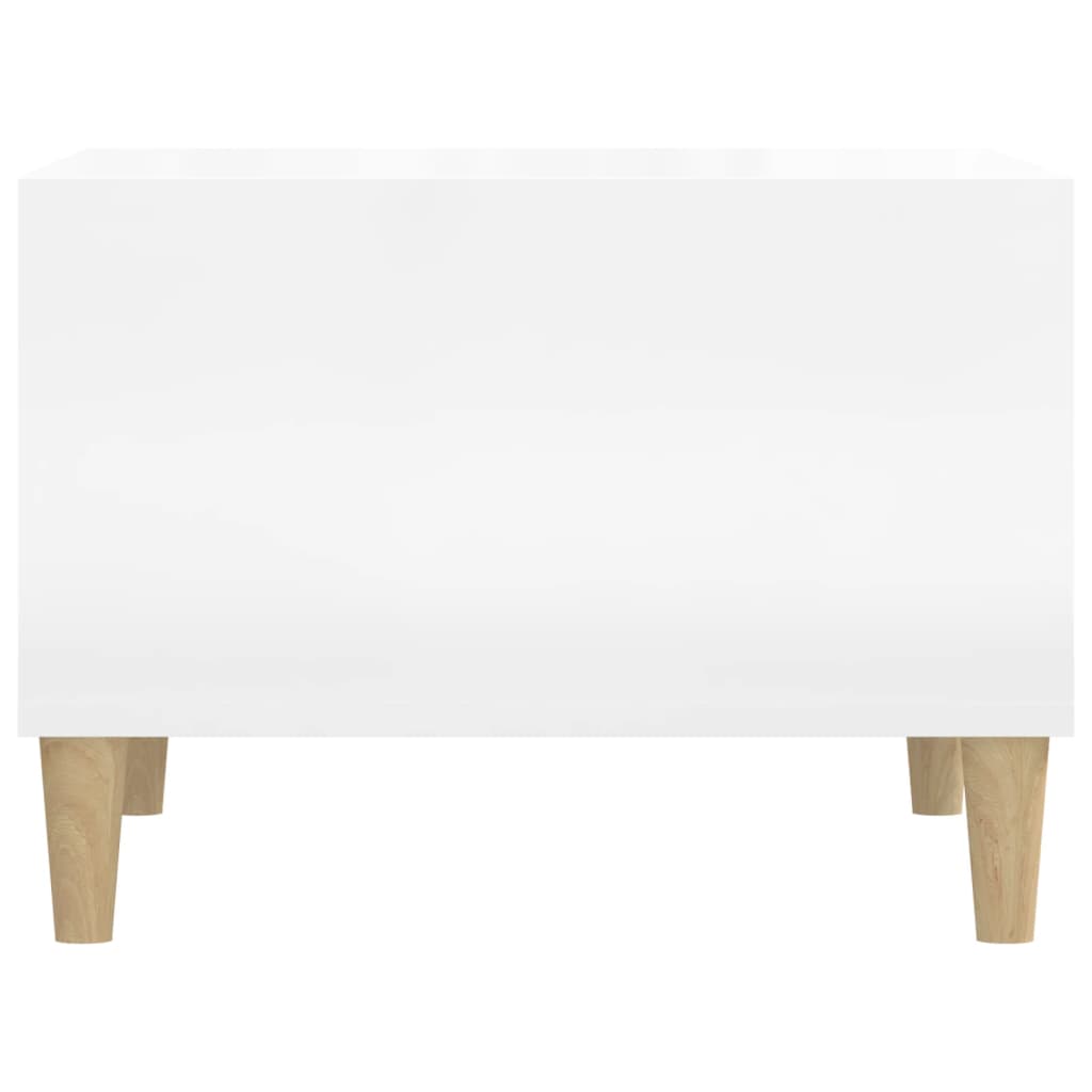 vidaXL Salontafel 60x50x36,5 cm bewerkt hout hoogglans wit