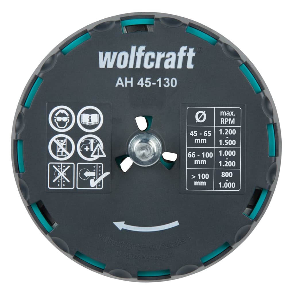 wolfcraft Verstelbare gatenzaag AH 45-130 30 mm metaal 5978000
