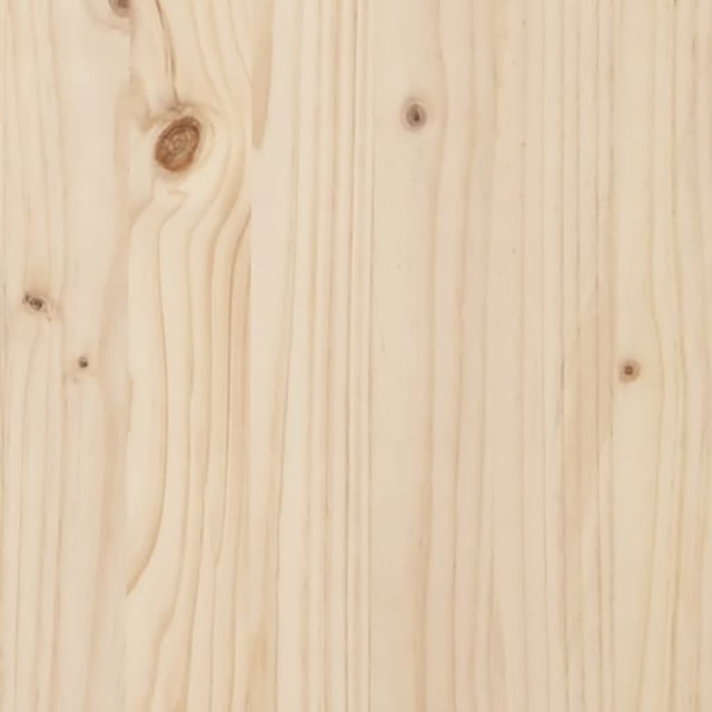 vidaXL Hoge kast 110,5x35x117 cm massief grenenhout