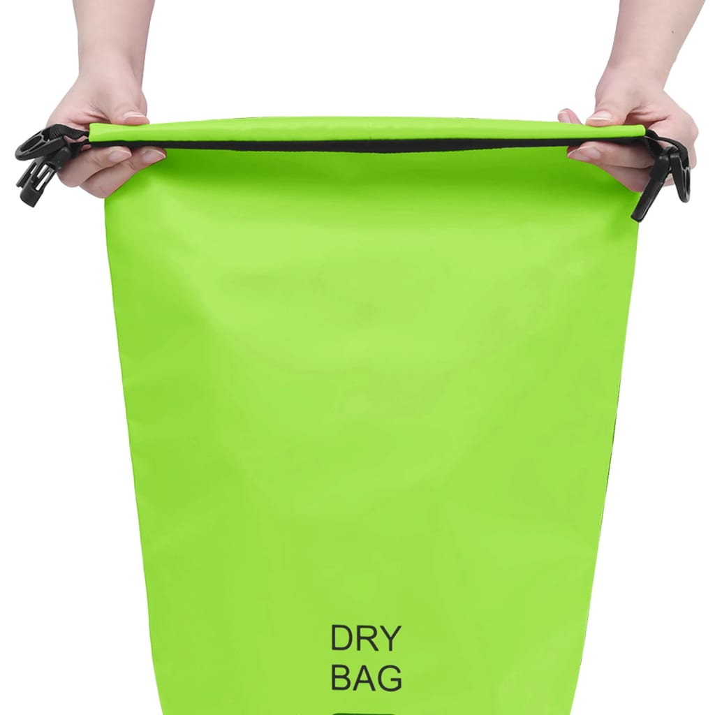 vidaXL Drybag 10 L PVC groen