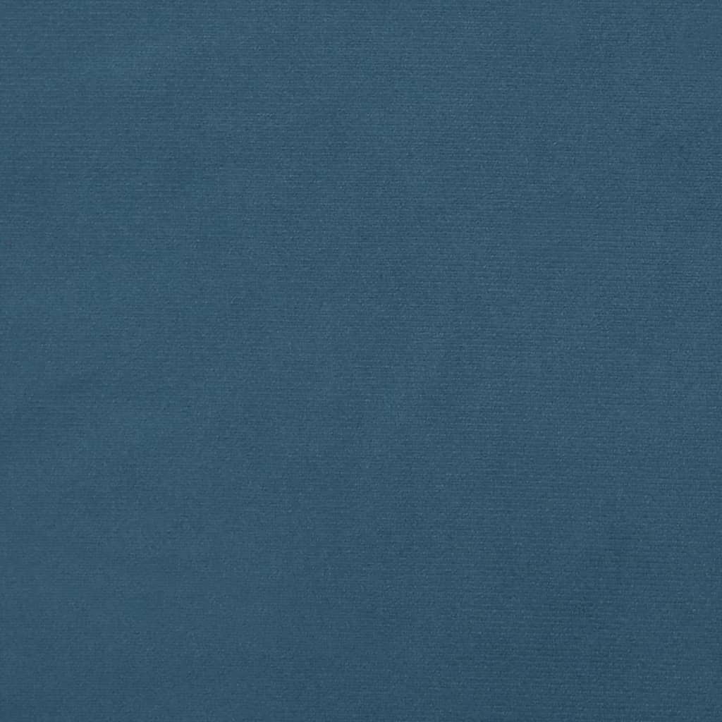 vidaXL Hoofdbord met randen 83x16x78/88 cm fluweel donkerblauw