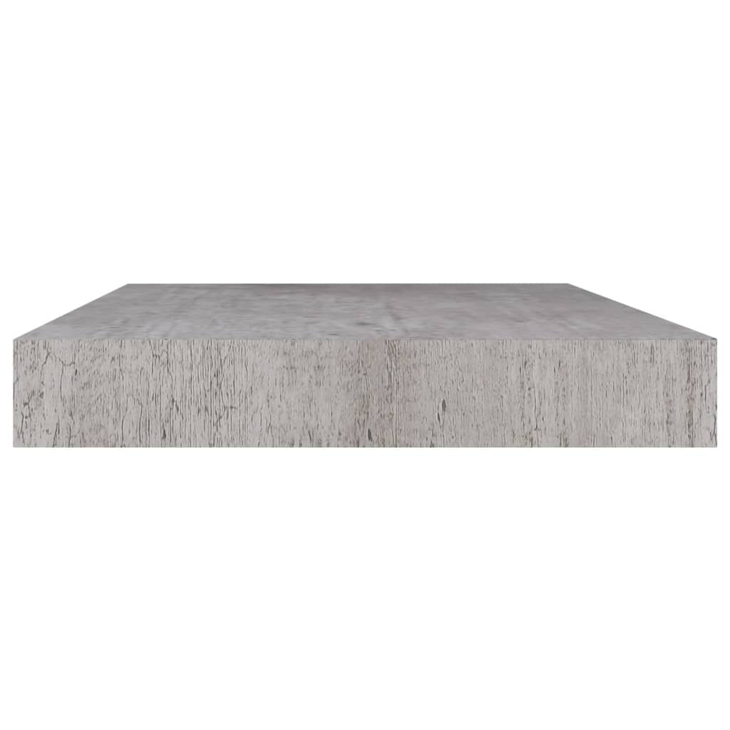 vidaXL Wandschappen 4 st zwevend 40x23x3,8 cm MDF betongrijs