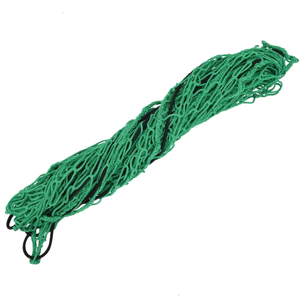 vidaXL Aanhangwagennet elastisch touw 2,1x1,25 m polypropeen groen