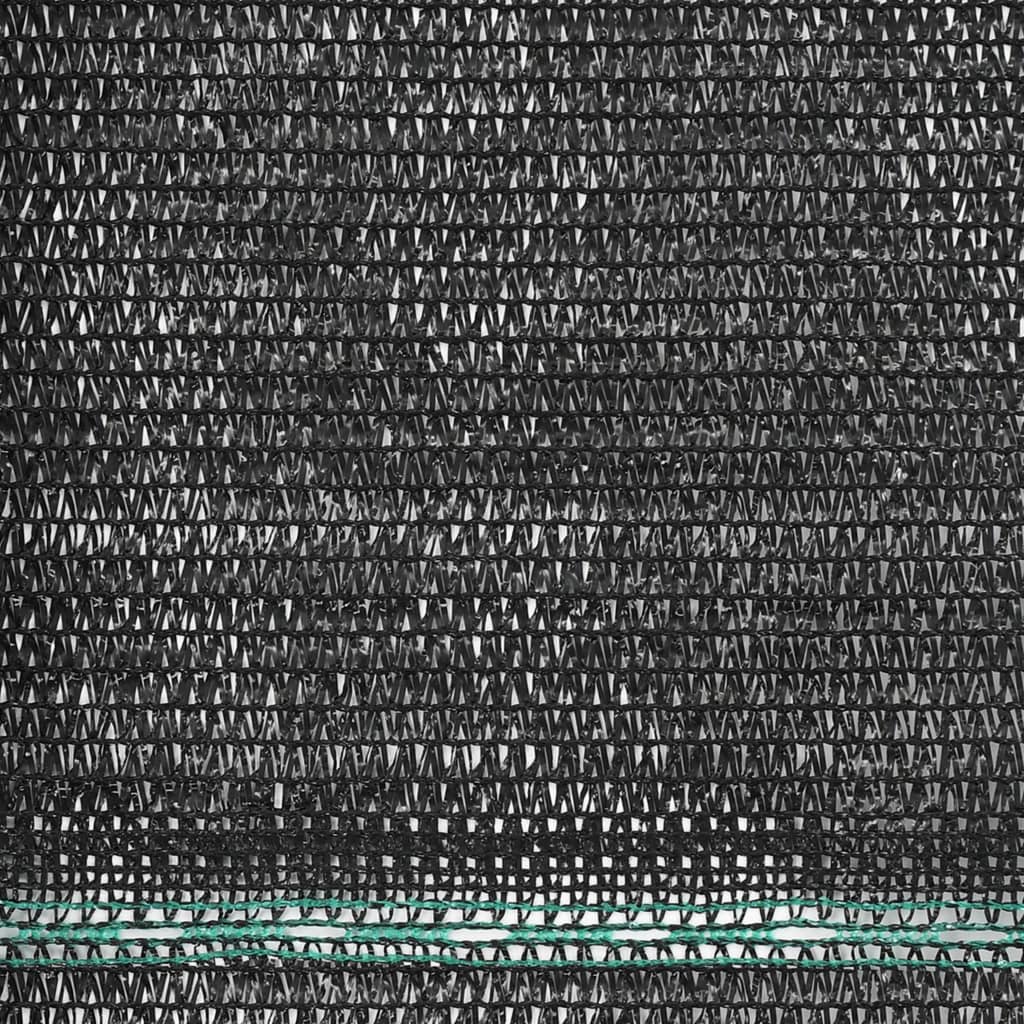 vidaXL Tennisscherm 1,2x25 m HDPE zwart