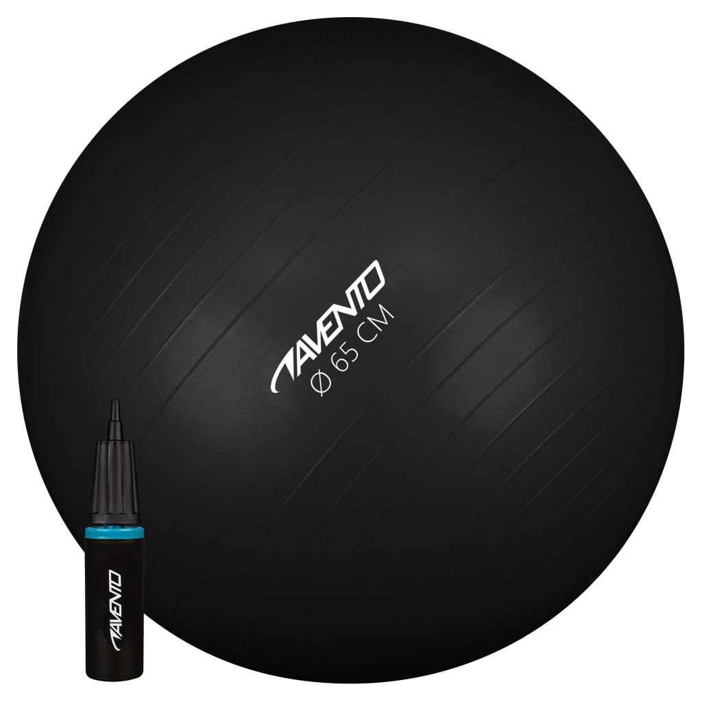 herder knecht contact Avento Fitnessbal met pomp 65 cm zwart online kopen | vidaXL.be