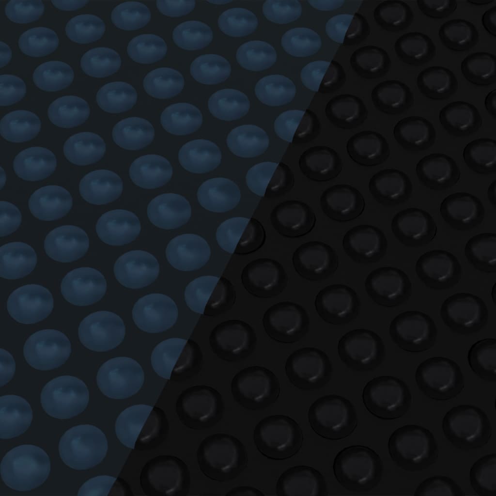 vidaXL Zwembadfolie solar drijvend 1000x500 cm PE zwart en blauw