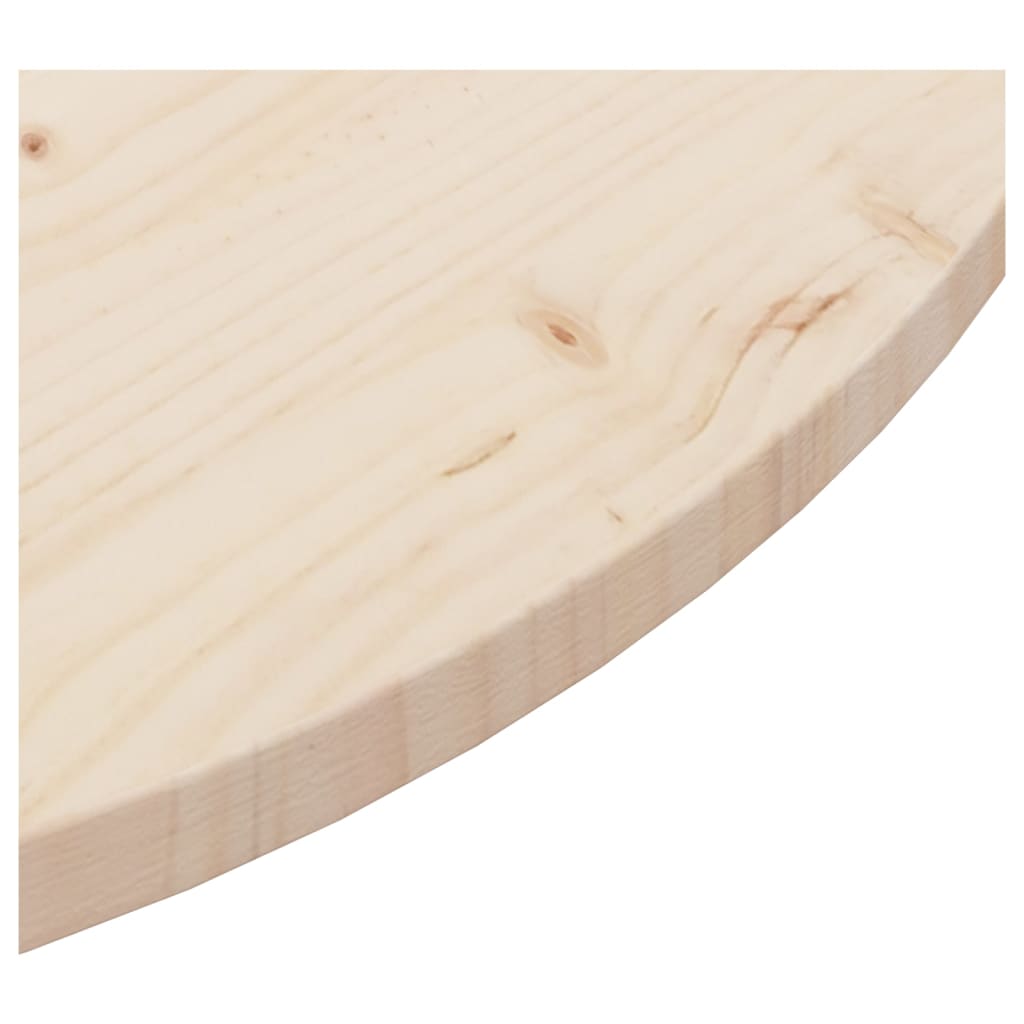 vidaXL Tafelblad Ø90x2,5 cm massief grenenhout