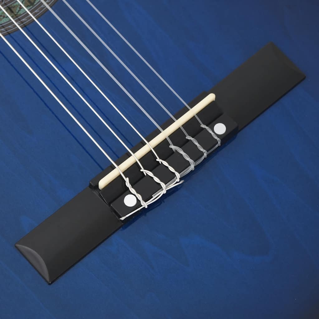 vidaXL Gitaar cutaway met equalizer 6 snaren western klassiek blauw