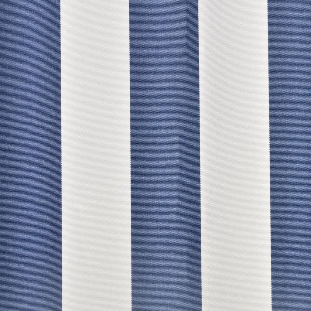 vidaXL Luifeldoek 6x3 m canvas blauw en wit