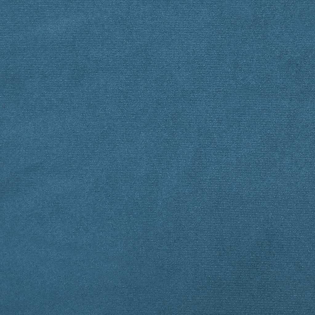 vidaXL Boxspring met matras fluweel donkerblauw 100x210 cm