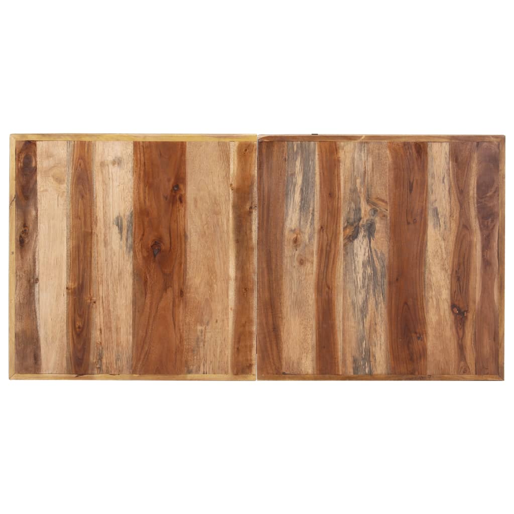 vidaXL Eettafel 140x70x75 cm massief hout met honingkleurige afwerking