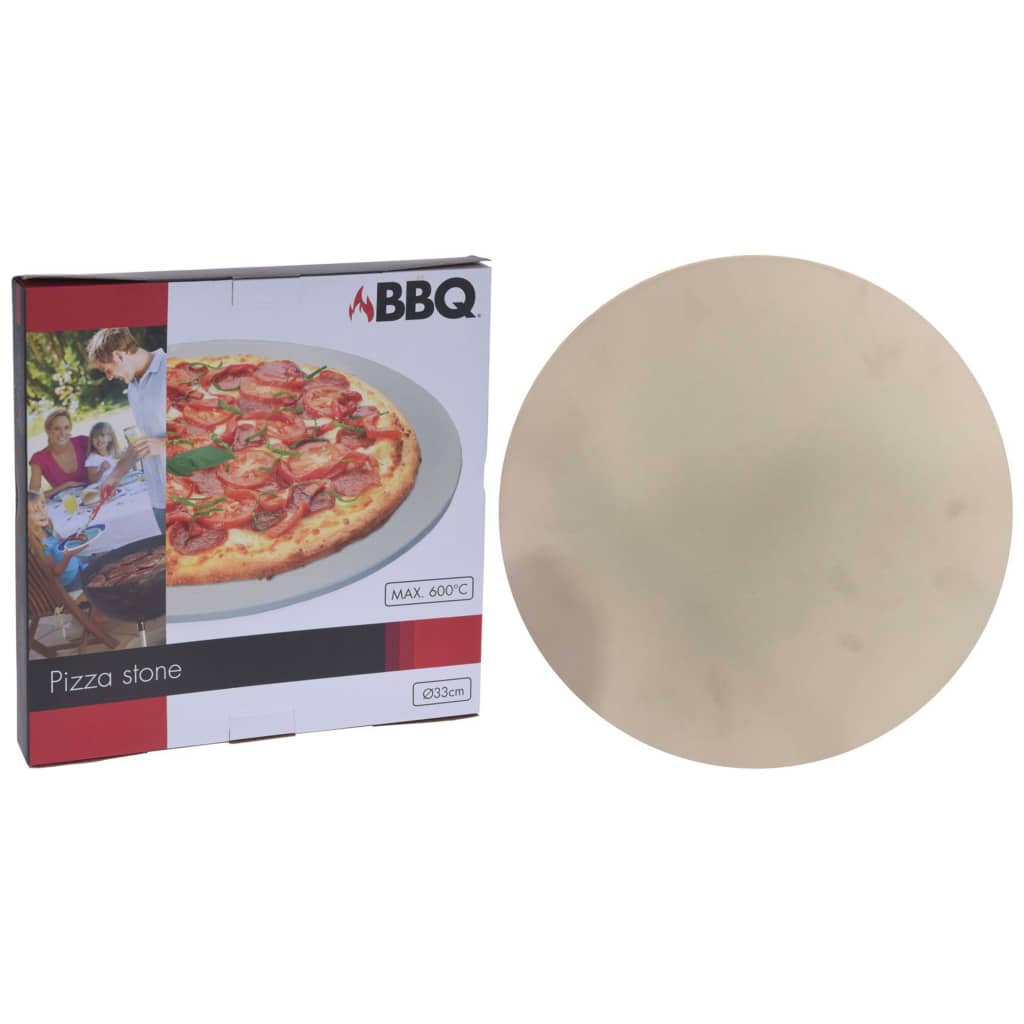 ProGarden Pizzasteen voor barbecue 33 cm crèmekleurig