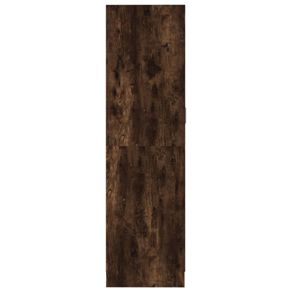vidaXL Kledingkast 82,5x51,5x180 cm bewerkt hout gerookt eikenkleurig