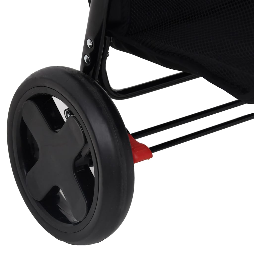 vidaXL Kinderwagen 3-in-1 staal taupe