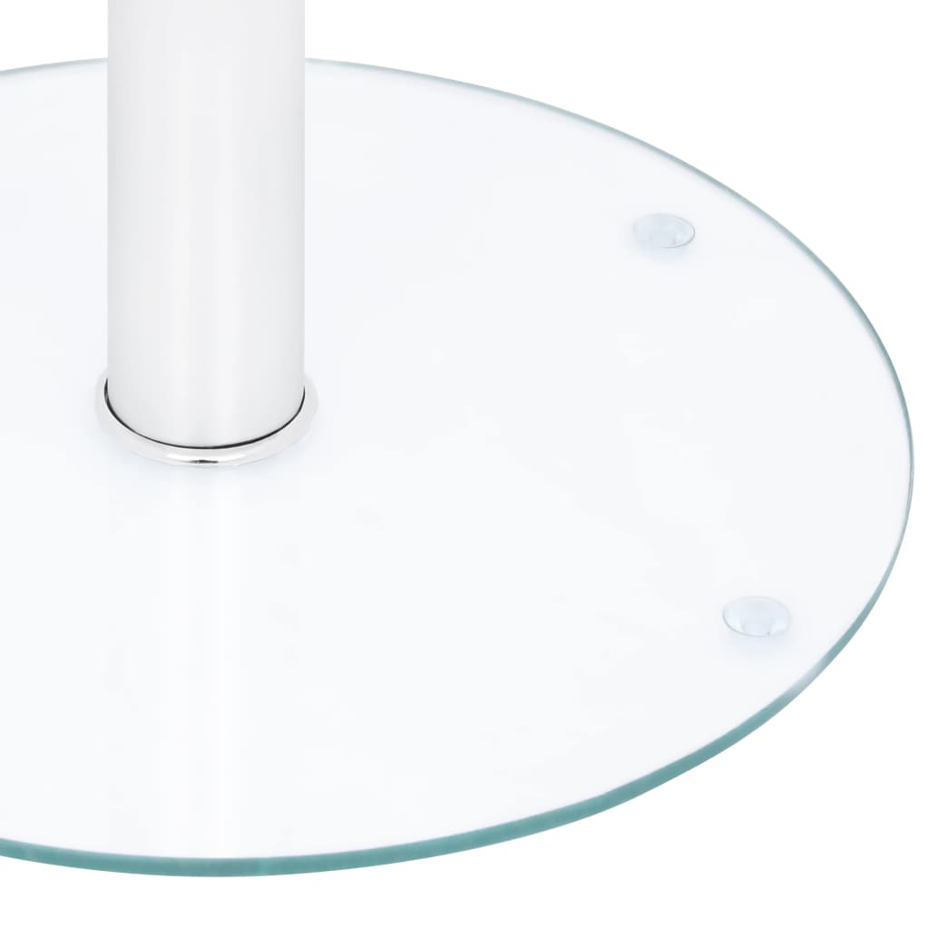 vidaXL Salontafel 40 cm gehard glas transparant