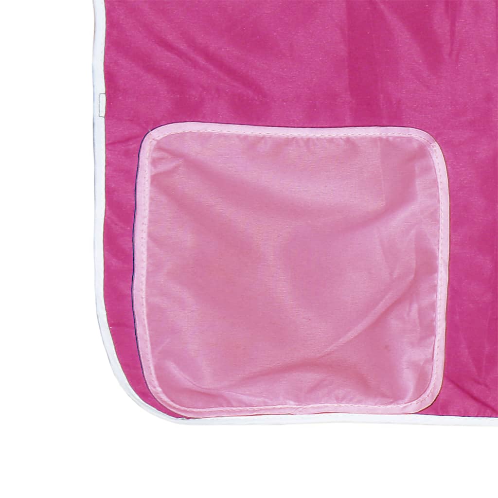 vidaXL Gordijnen voor hoogslaper polyester roze