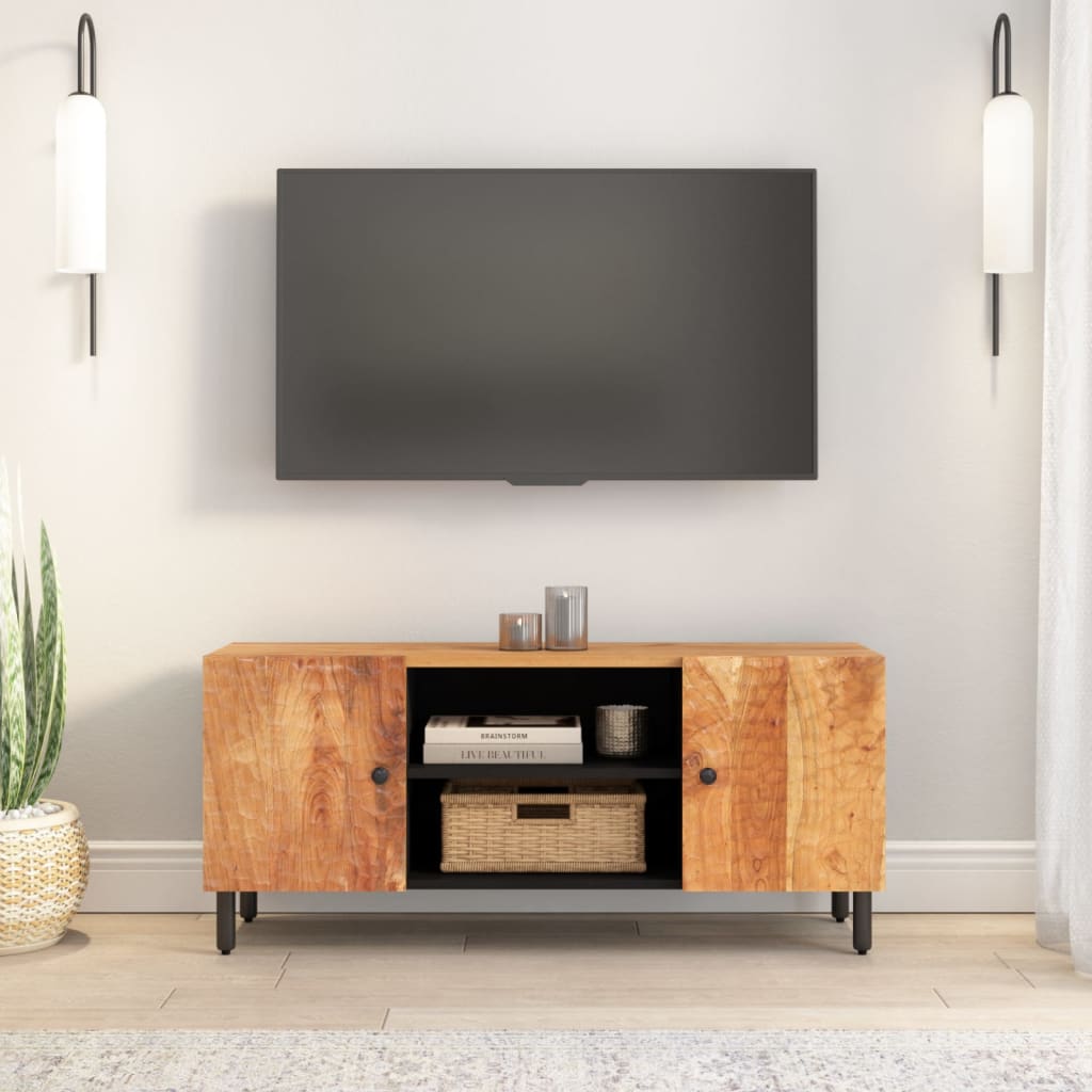 vidaXL Tv-meubel 105x33x46 cm massief acaciahout