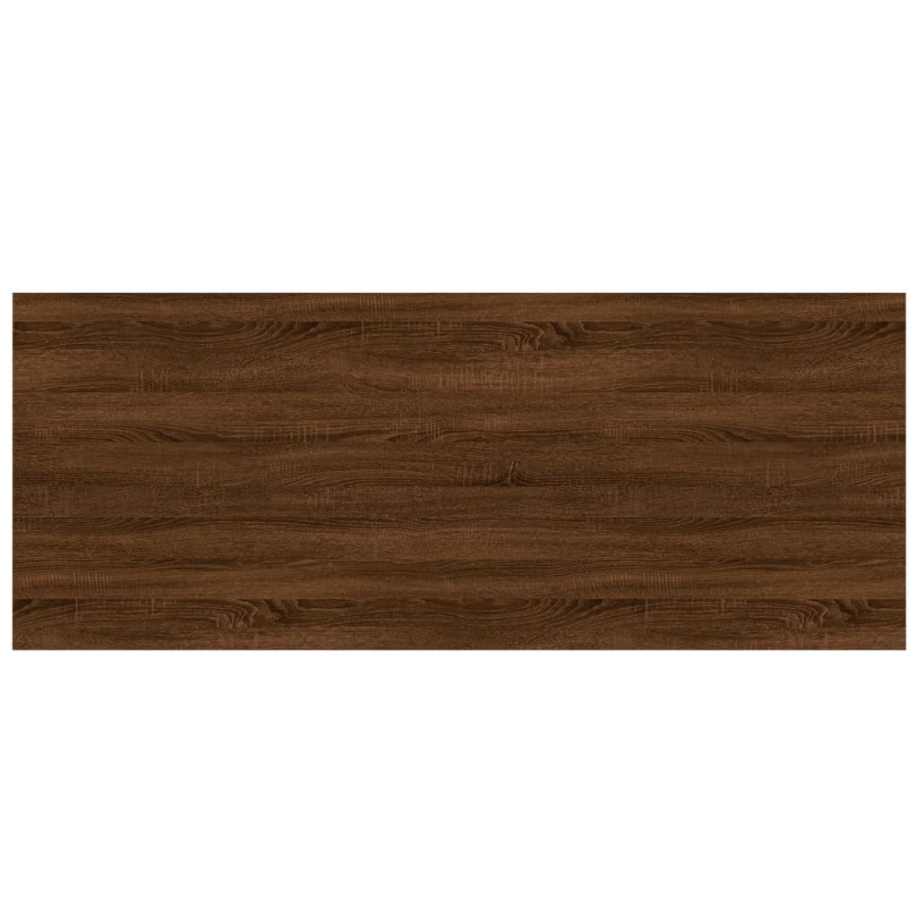 vidaXL Wandschappen 4 st 100x40x1,5 cm bewerkt hout bruineikenkleurig