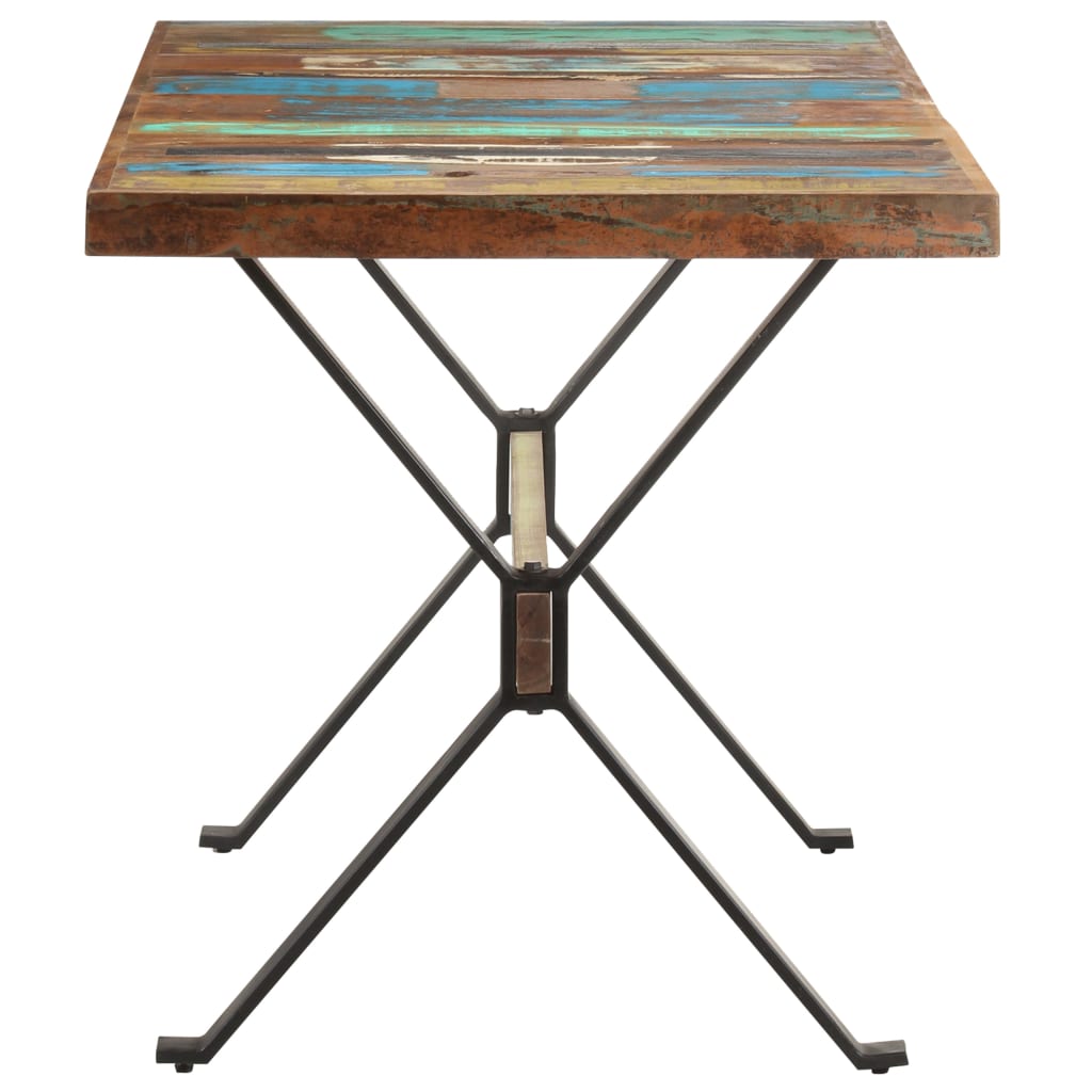 vidaXL Eettafel 140x70x76 cm massief gerecycled hout