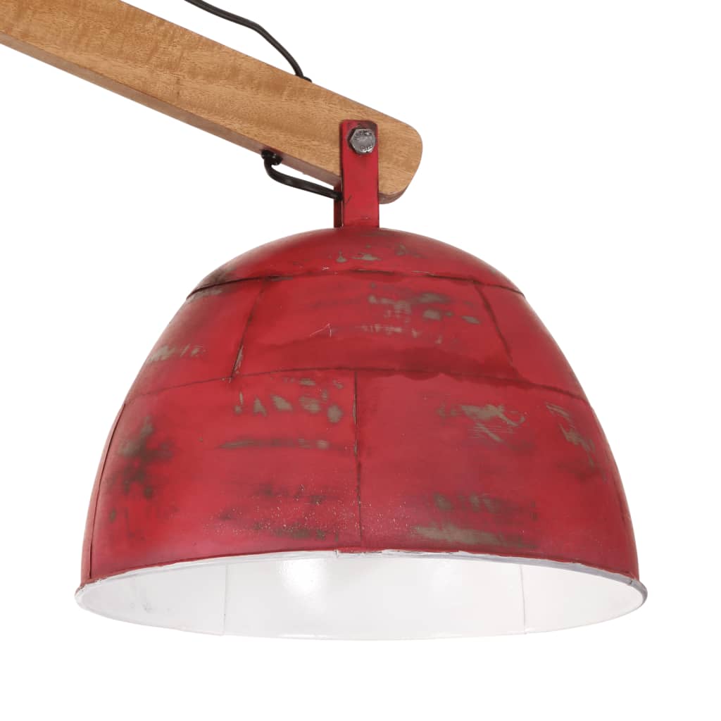 vidaXL Plafondlamp 25 W E27 29x18x85 cm verweerd rood