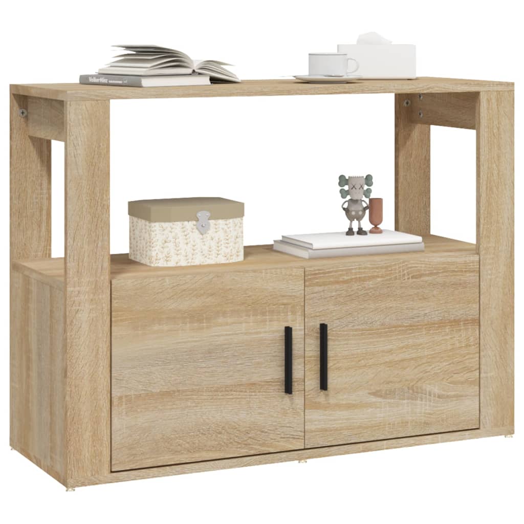 vidaXL Dressoir 80x30x60 cm bewerkt hout sonoma eikenkleurig