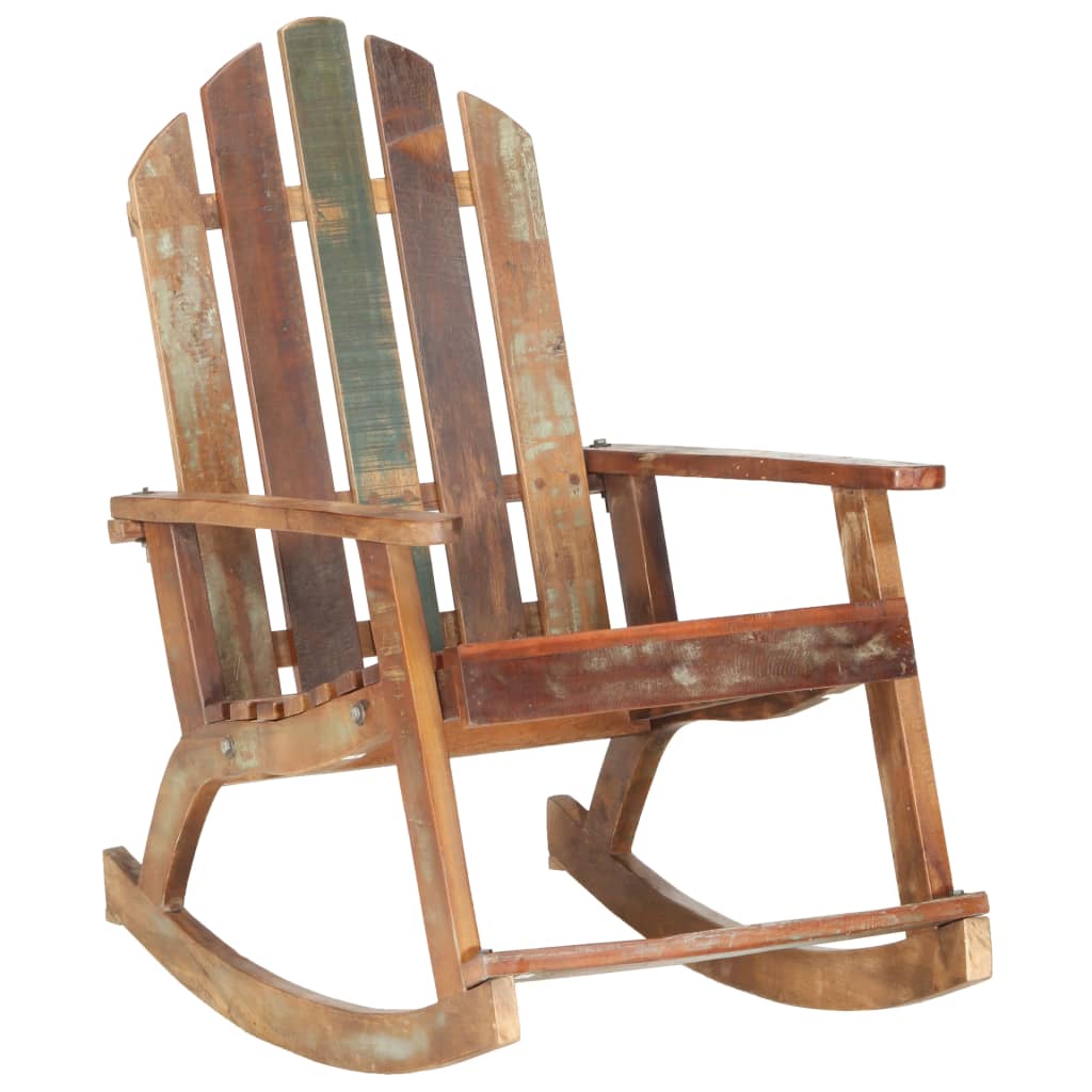 vidaXL Tuinschommelstoel massief gerecycled hout