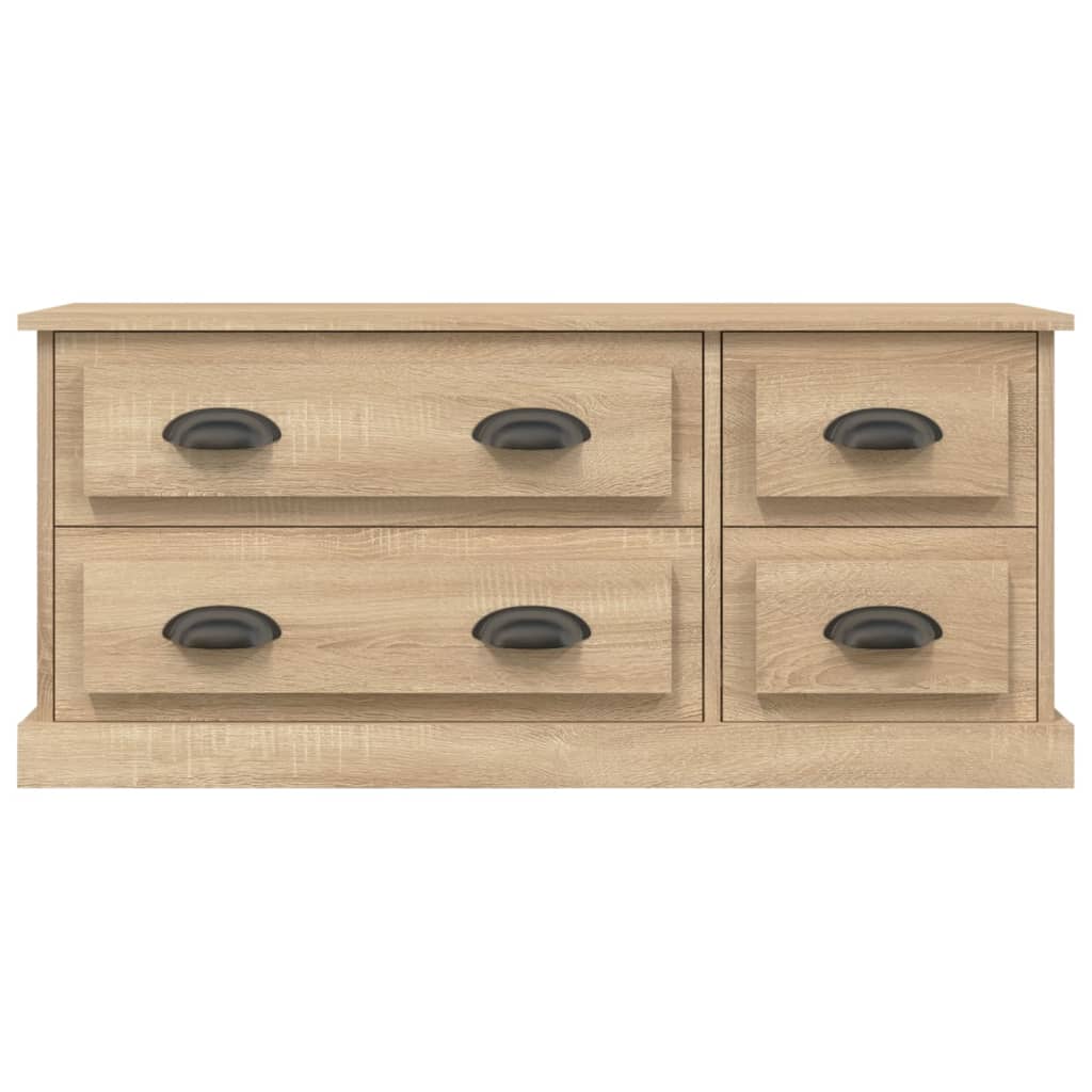 vidaXL Tv-meubel 100x35,5x45 cm bewerkt hout sonoma eikenkleurig