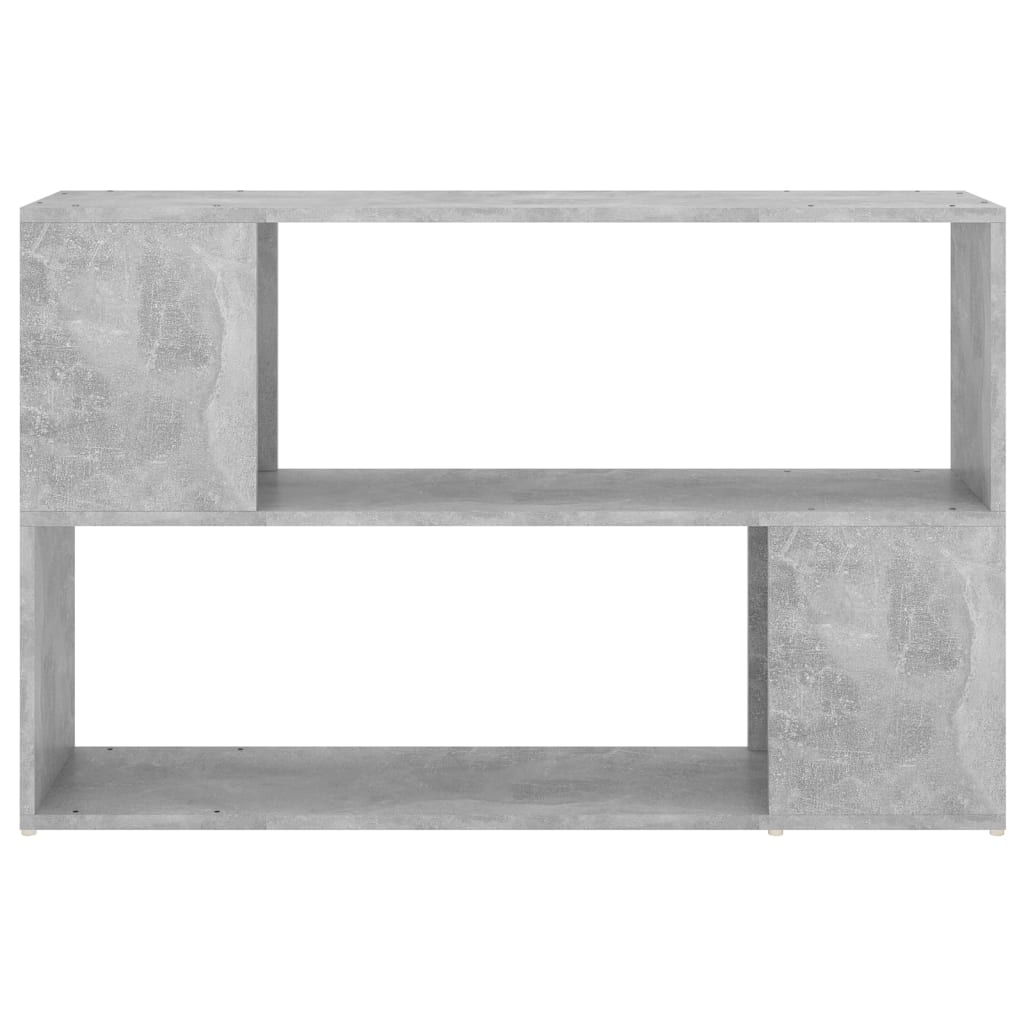 vidaXL Boekenkast 100x24x63 cm spaanplaat betongrijs