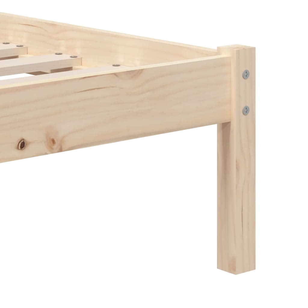 vidaXL Bedframe massief hout 90x190 cm