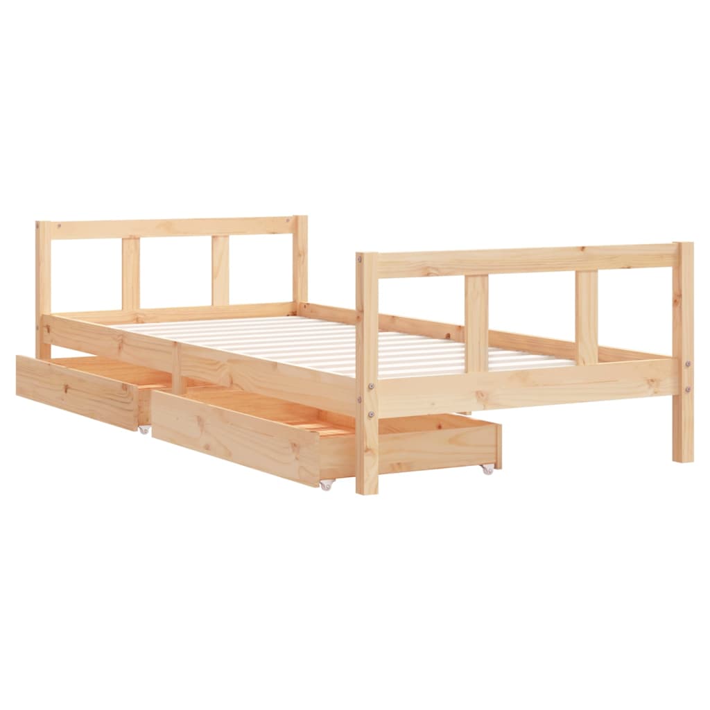 vidaXL Kinderbedframe 90x200 cm massief grenenhout