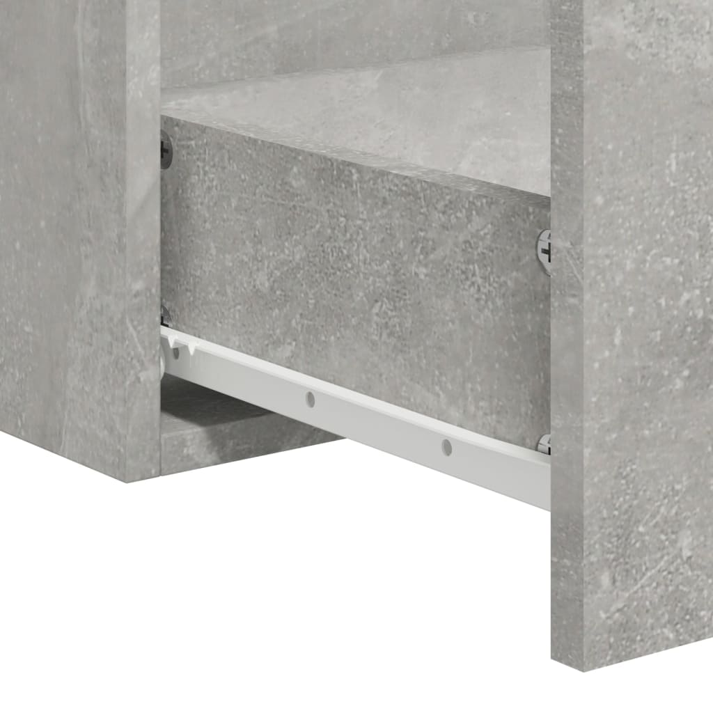 vidaXL Badkamerkast met spiegel bewerkt hout betongrijs