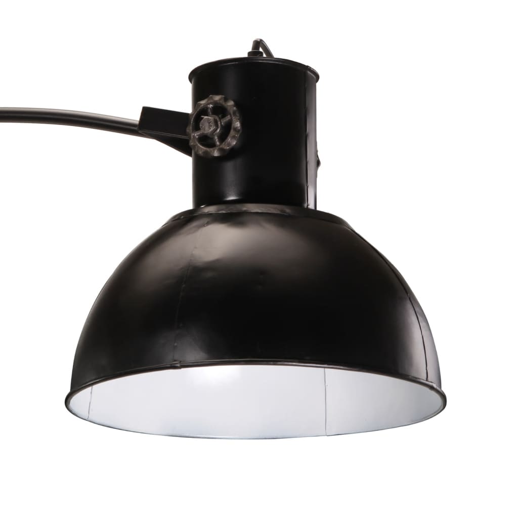 vidaXL Vloerlamp 25 W E27 150 cm zwart