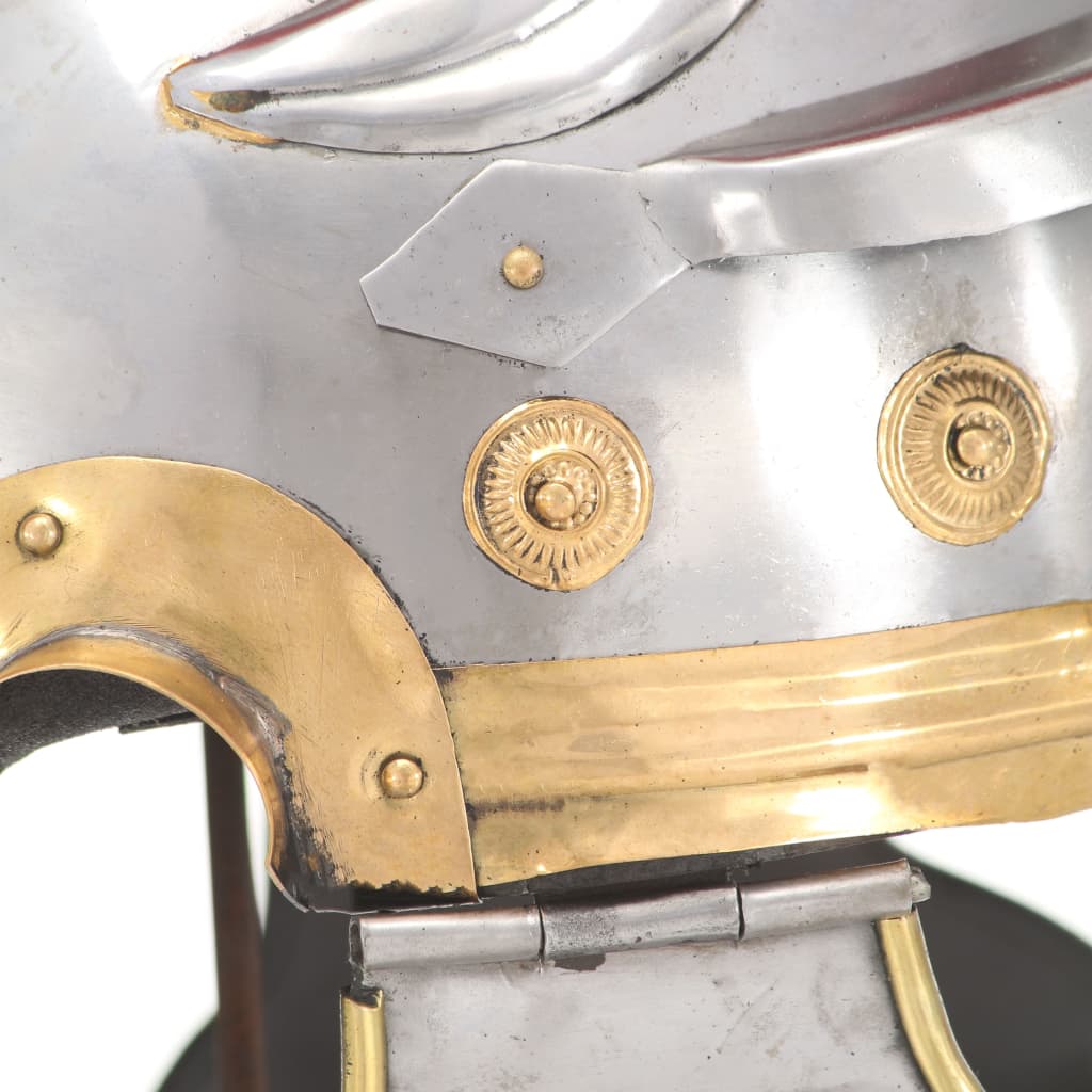 vidaXL Soldatenhelm Romeins replica staal zilverkleurig