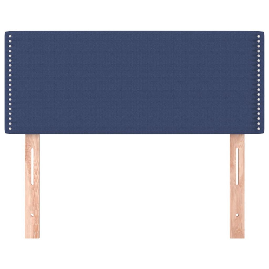 vidaXL Hoofdbord 100x5x78/88 cm stof blauw