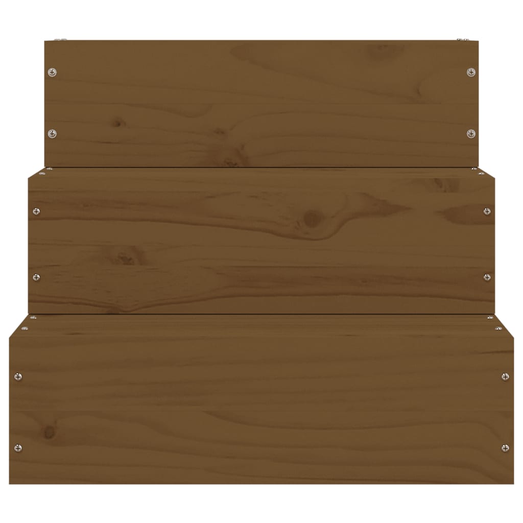 vidaXL Huisdierentrap 40x37,5x35 cm massief grenenhout honingbruin
