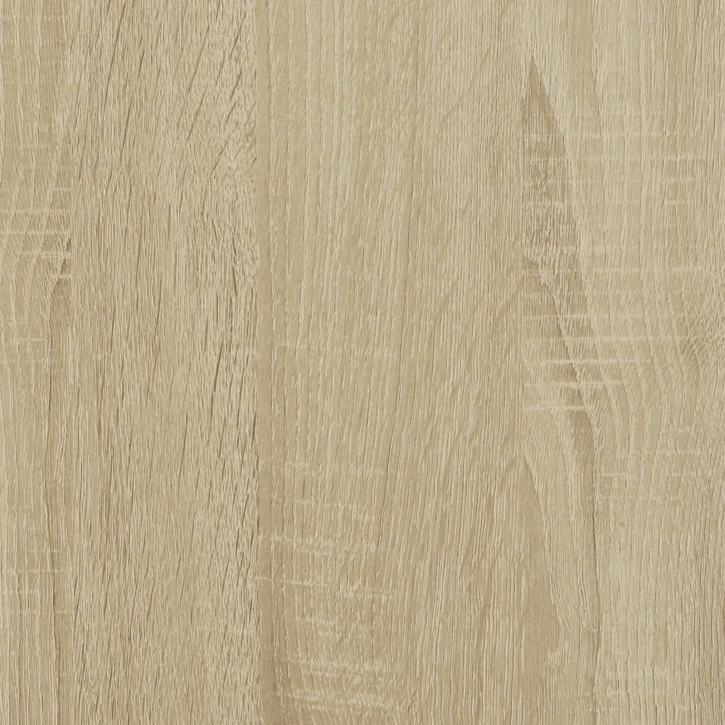 vidaXL Plantenstandaard 33x33x100 cm bewerkt hout sonoma eikenkleurig