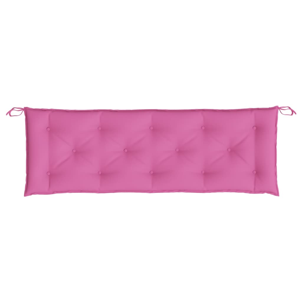 vidaXL Tuinbankkussens 2 st 150x50x7 cm stof roze