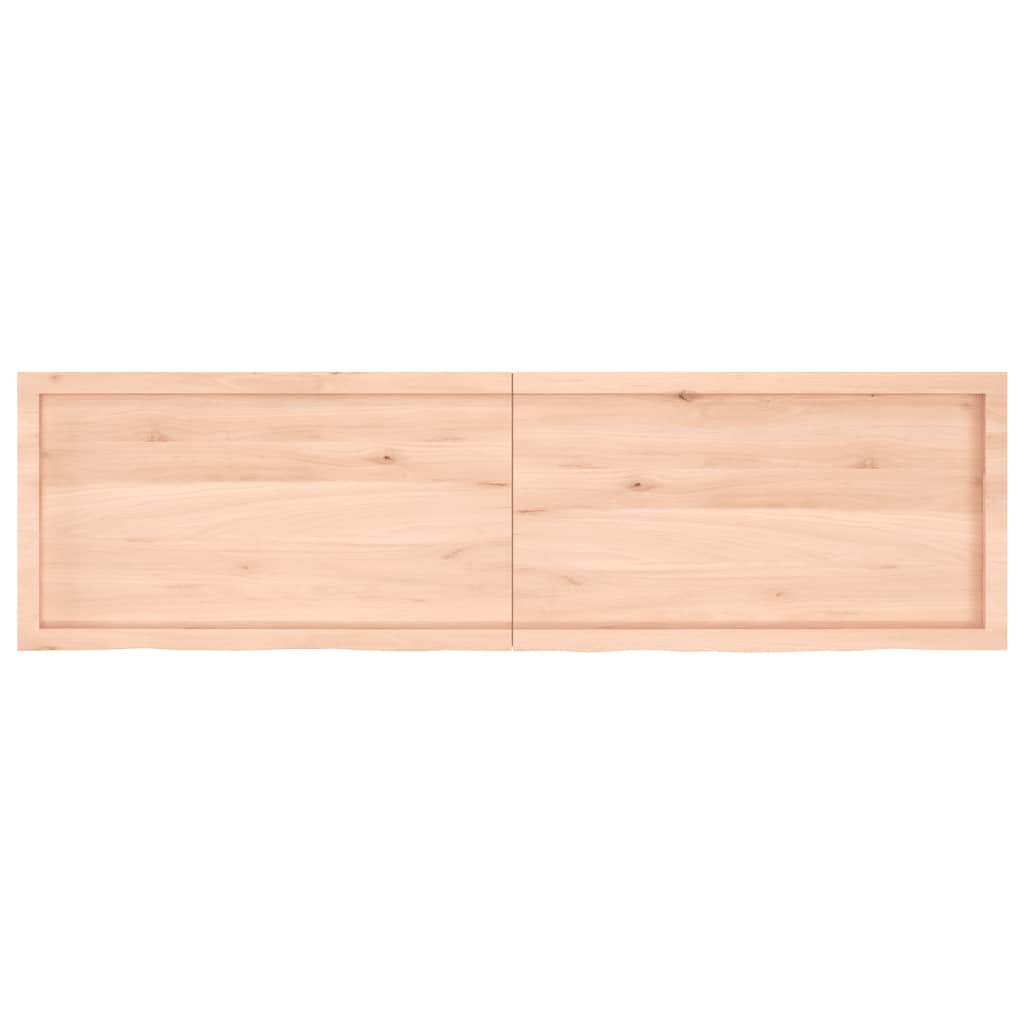 vidaXL Wastafelblad 180x50x(2-4) cm onbehandeld massief hout