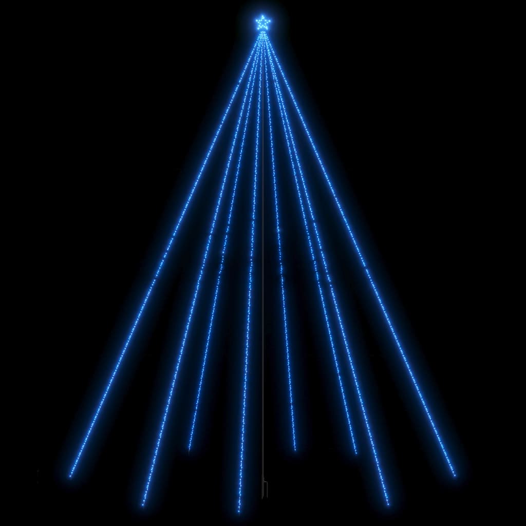 vidaXL Kerstboomverlichting 1300 LED's binnen/buiten 8 m blauw