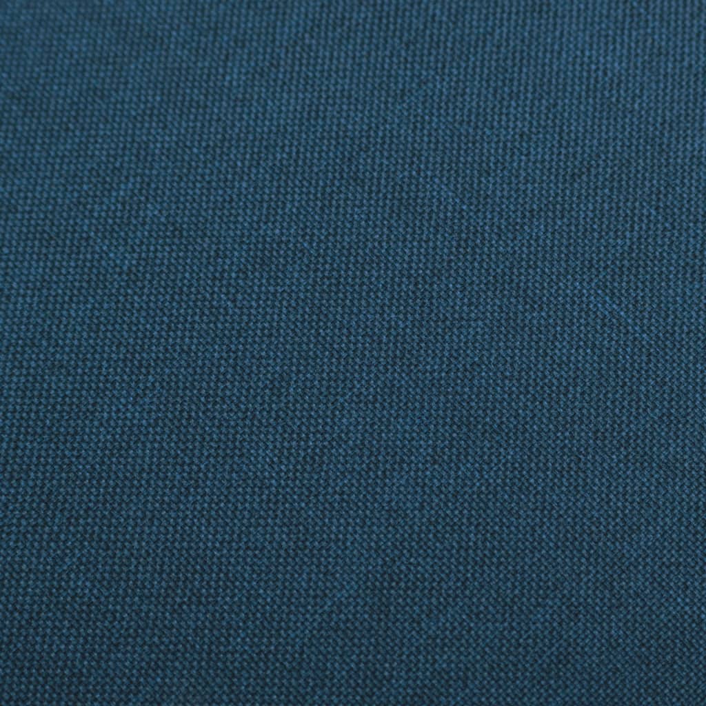 vidaXL Barkrukken 2 st stof blauw