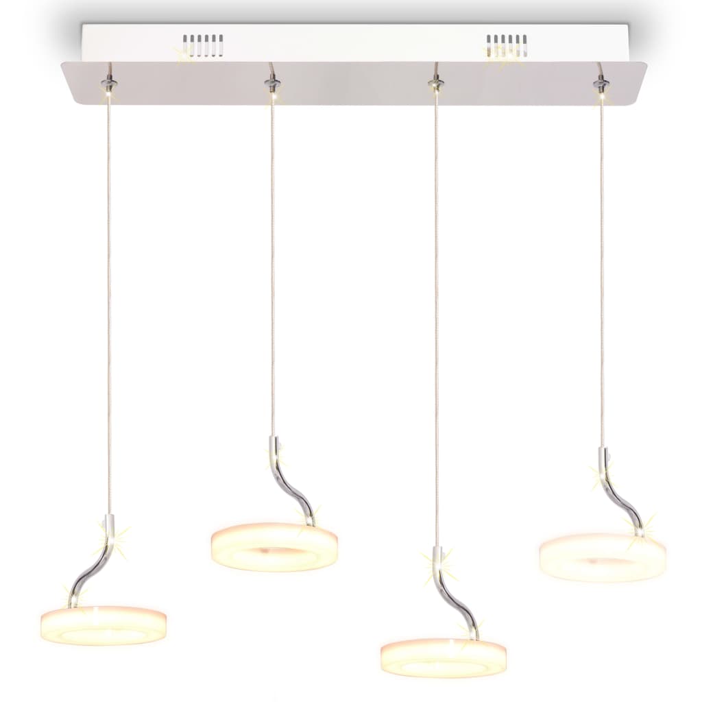 vidaXL LED-hanglamp met 4 lampen warm wit