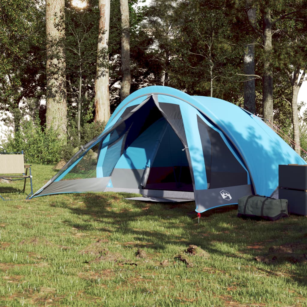 vidaXL Tent 4-persoons waterdicht blauw