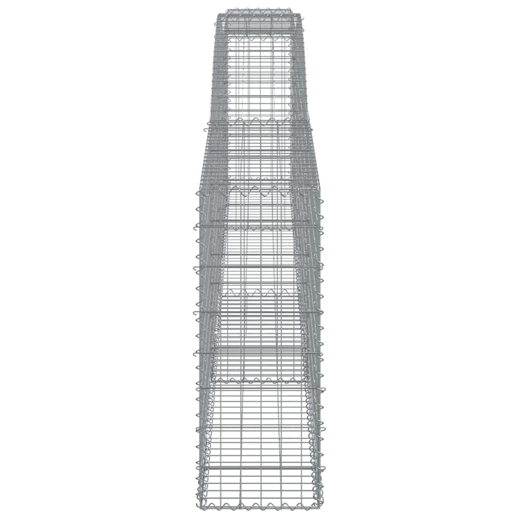 vidaXL Schanskorven 5 st gewelfd 400x30x80/100 cm ijzer