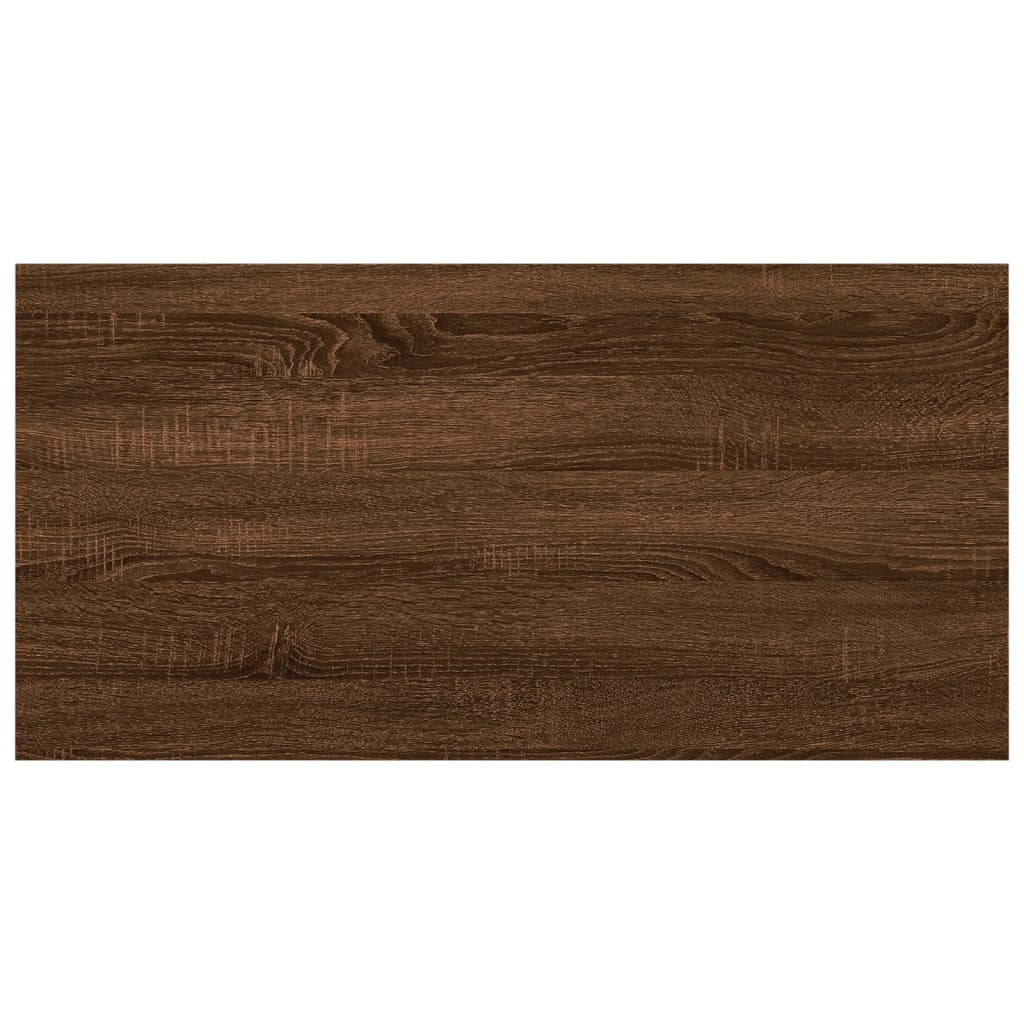 vidaXL Wandschappen 4 st 40x20x1,5 cm bewerkt hout bruineikenkleurig