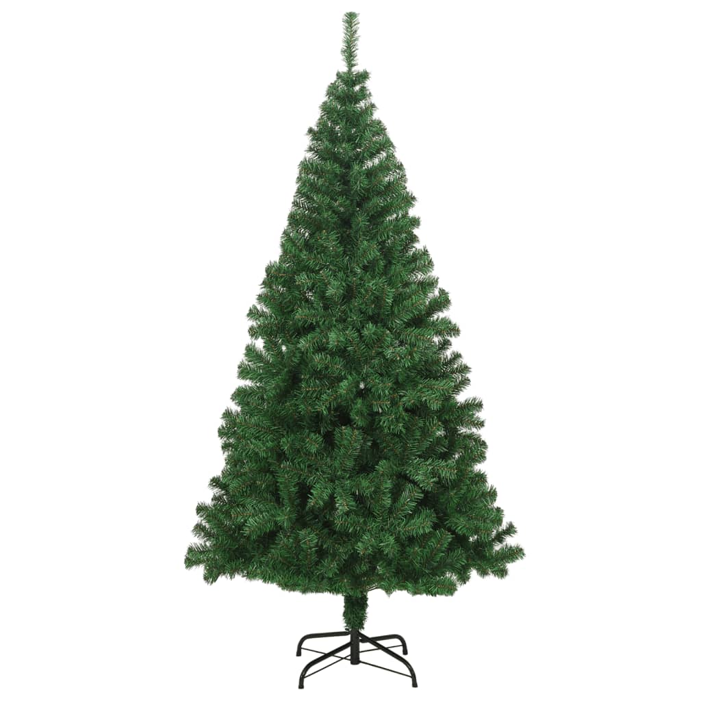 vidaXL Kunstkerstboom met dikke takken 240 cm PVC groen