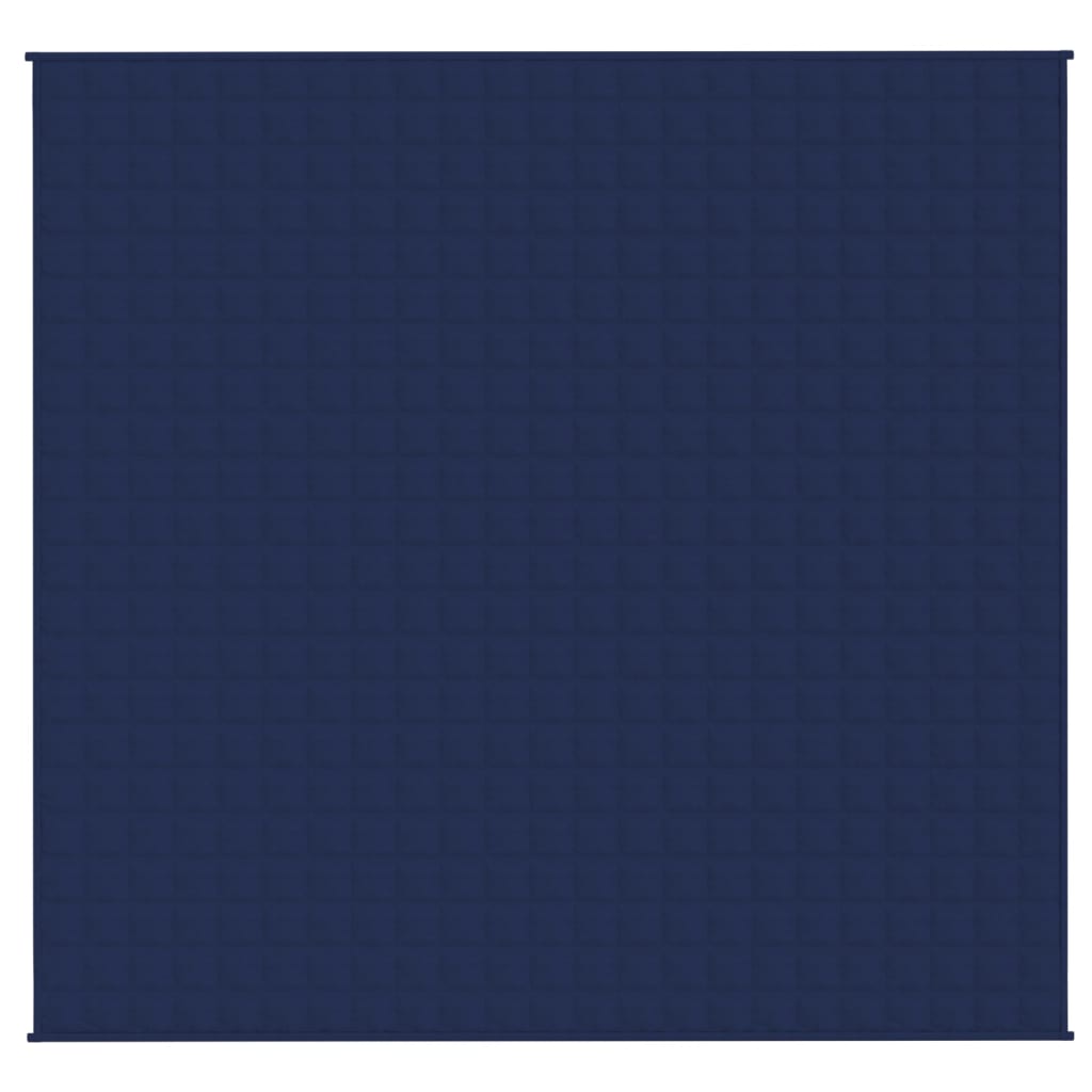 vidaXL Verzwaringsdeken 220x240 cm 15 kg stof blauw